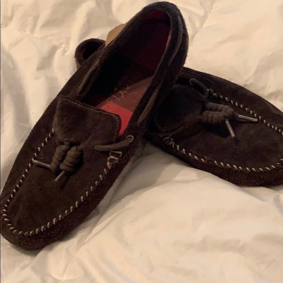 Sperry Dark Brown Leather Slippers - Picture 2 of 4